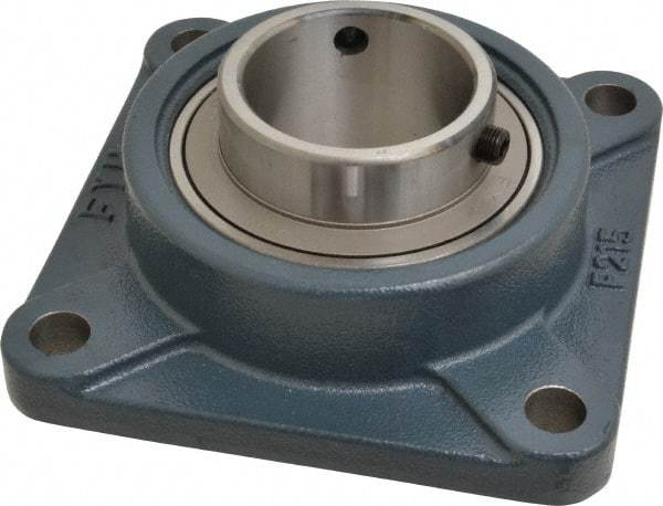 Value Collection - 7-3/4" OALBall Bearing Pillow Block - Cast Iron - USA Tool & Supply
