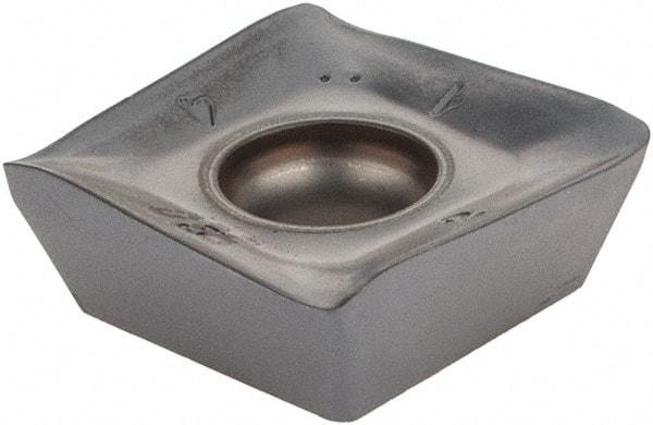 Iscar - SDMT1606 HQM Grade IC910 Carbide Milling Insert - AlTiN Finish, 0.256" Thick, 0.6457" Inscribed Circle, 0.8mm Corner Radius - USA Tool & Supply