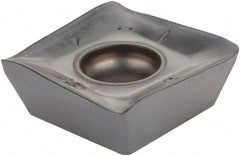 Iscar - SDMT1606 HQM Grade IC910 Carbide Milling Insert - AlTiN Finish, 0.256" Thick, 0.6457" Inscribed Circle, 0.8mm Corner Radius - USA Tool & Supply