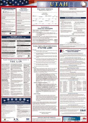 NMC - 24" Wide x 40" High Laminated Paper Labor Law Information Poster - Utah Jurisdiction, 0.03" Thick, English - USA Tool & Supply