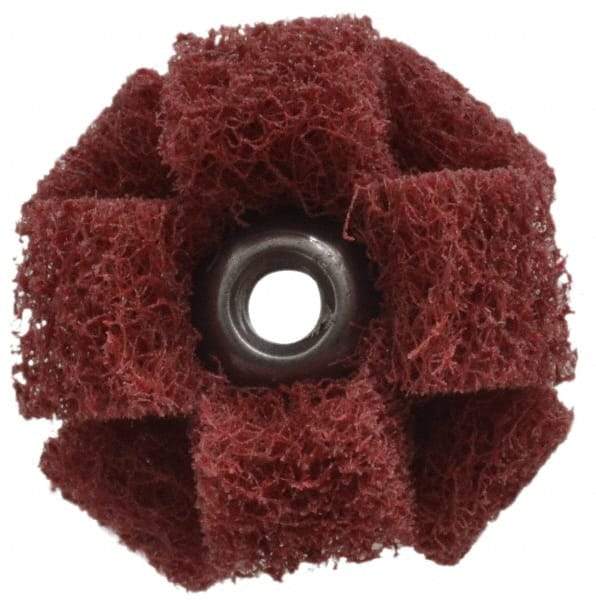 Standard Abrasives - 3" Diam Unmounted Buffing Wheel - 1 Ply, Scrubber Wheel, Medium Grade - USA Tool & Supply