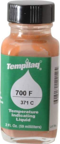 Tempil - 700°F Temp Indicating Liquid - 2 Ounce Container, 371°C - USA Tool & Supply