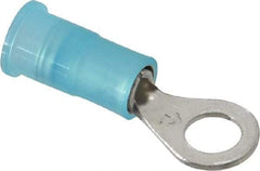 3M - 16-14 AWG Partially Insulated Crimp Connection Circular Ring Terminal - #10 Stud, Copper Contact - USA Tool & Supply