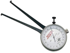 SPI - 75 to 100mm Inside Dial Caliper Gage - 0.025mm Graduation, 0.038mm Accuracy, 3-1/4" Leg Length, Ball Contact Points - USA Tool & Supply