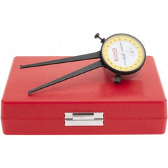 SPI - 3/8 to 1-3/8" Inside Dial Caliper Gage - 0.001" Graduation, 0.038mm Accuracy, 3-1/4" Leg Length, Ball Contact Points - USA Tool & Supply
