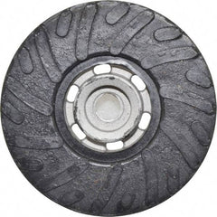 Made in USA - 4-1/2" Diam Disc Backing Ribbed Backing Pad - Firm Density, 13,000 RPM - USA Tool & Supply