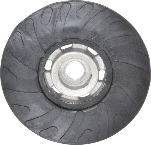 Made in USA - 4-1/2" Diam Disc Backing Ribbed Backing Pad - Medium Density, 13,000 RPM - USA Tool & Supply