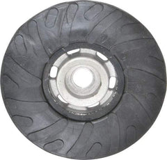 Made in USA - 4-1/2" Diam Disc Backing Ribbed Backing Pad - Medium Density, 13,000 RPM - USA Tool & Supply