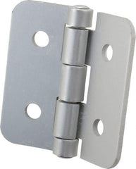 80/20 Inc. - 3" Long x 3" Wide x 1/8" Thick, Aluminum Door Hinge - Aluminum - USA Tool & Supply