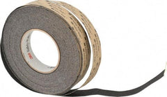 3M - Black Solid Color Anti-Slip Vinyl Tape - 1" Wide x 60' Long, Heavy/High Traffic - USA Tool & Supply