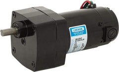 Leeson - 12 Volt, 30 RPM, 60:1 Gear Ratio, Parallel Gearmotor - 30 Frame, 100 Torque, 1/17 hp, TENV Enclosure - USA Tool & Supply