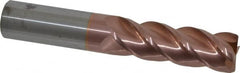 Accupro - 1" Diam 4 Flute Solid Carbide 0.06" Corner Radius End Mill - USA Tool & Supply