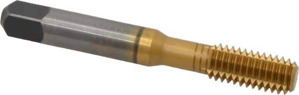 Kennametal - 3/8-16 UNC H5 Thread Limit Bottoming Thread Forming Tap - Vanadium High Speed Steel, TiN Finish, 2.94" OAL, 3/4" Thread Length, Right Hand Thread - USA Tool & Supply