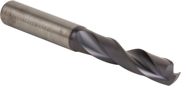 Kennametal - 11.00074mm 140° Spiral Flute Solid Carbide Screw Machine Drill Bit - USA Tool & Supply