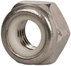 Value Collection - M2.5x0.45 Metric Coarse 18-8 & Austenitic Grade A2 Hex Lock Nut with Nylon Insert - 2.5mm High, Uncoated - USA Tool & Supply