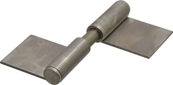 Sugatsune - 4" Long x 2-5/32" Wide x 15/32" Thick, Flag Hinge - Stainless Steel, Satin Finish - USA Tool & Supply