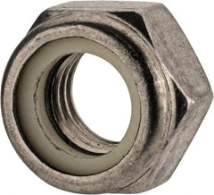 Value Collection - M14x2.00 Metric Coarse 18-8 & Austenitic Grade A2 Hex Lock Nut with Nylon Insert - 14mm High, Uncoated - USA Tool & Supply