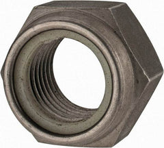 Value Collection - M27x3.00 Metric Coarse 18-8 & Austenitic Grade A2 Hex Lock Nut with Nylon Insert - 27mm High, Uncoated - USA Tool & Supply