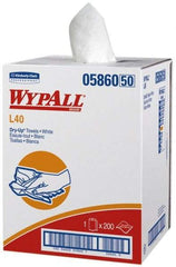 WypAll - Dry General Purpose Wipes - Small Roll, 42" x 19-1/2" Sheet Size, White - USA Tool & Supply