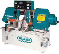 Clausing - 12-3/4 x 12-9/16" Max Capacity, Automatic Variable Speed Pulley Horizontal Bandsaw - 95 to 395 SFPM Blade Speed, 230/460 Volts, 5 hp, 3 Phase - USA Tool & Supply