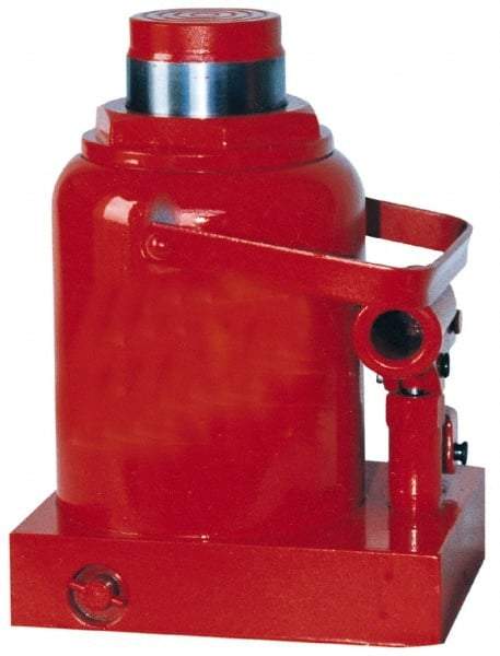 Value Collection - 30 Ton Capacity Hydraulic Hand Jack - 9-7/16" to 14-5/8" High, 5-1/8" Piston Stroke, 6-1/8" Long x 7-1/2" Wide Base - USA Tool & Supply