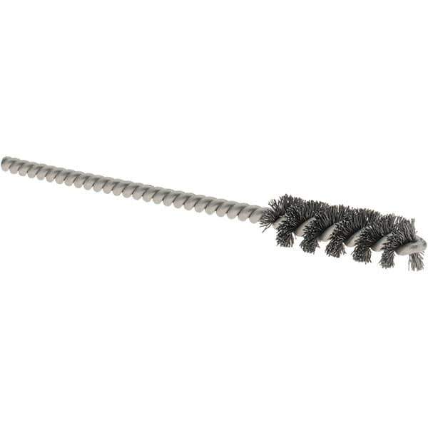 Osborn - 5/16" Diam Helical Steel Tube Brush - 0.005" Filament Diam, 1" Brush Length, 3-1/2" OAL, 1/8" Diam Shank - USA Tool & Supply