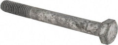 Value Collection - 5/16-18 UNC, 3" Length Under Head Hex Head Cap Screw - Partially Threaded, Grade 5 Steel, Hot Dipped Galvanized Finish, 1/2" Hex - USA Tool & Supply