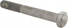 Value Collection - 3/8-16 UNC, 3" Length Under Head Hex Head Cap Screw - Partially Threaded, Grade 5 Steel, Hot Dipped Galvanized Finish, 9/16" Hex - USA Tool & Supply