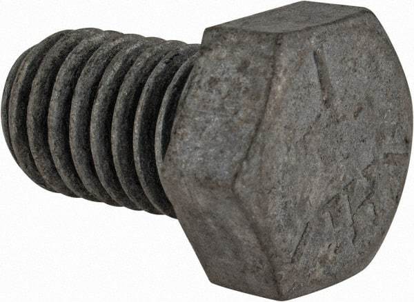 Value Collection - 1/2-13 UNC, 3/4" Length Under Head Hex Head Cap Screw - Fully Threaded, Grade 5 Steel, Hot Dipped Galvanized Finish, 3/4" Hex - USA Tool & Supply