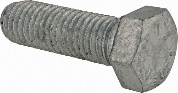 Hex Head Cap Screw: 5/8-11 x 2″, Grade 5 Steel, Hot Dipped Galvanized Finish Partially Threaded