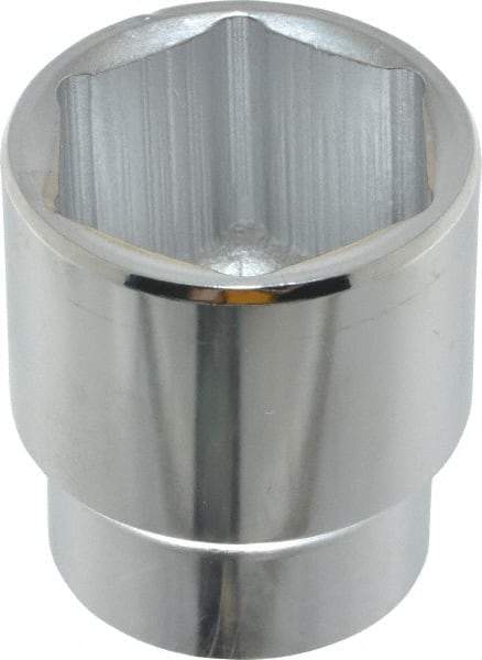 Proto - 1-7/16", 1/2" Drive, Standard Hand Socket - 6 Points, 2-1/8" OAL, Chrome Finish - USA Tool & Supply