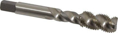 Kennametal - 1/2-20 UNF 3 Flute 3B Bottoming Spiral Flute Tap - Vanadium High Speed Steel, Bright Finish, 3.38" OAL, Right Hand Flute, Right Hand Thread, H3 - USA Tool & Supply