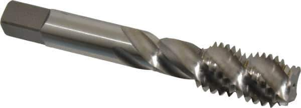 Kennametal - 5/8-11 UNC 4 Flute 3B Bottoming Spiral Flute Tap - Vanadium High Speed Steel, Bright Finish, 3.81" OAL, Right Hand Flute, Right Hand Thread, H3 - USA Tool & Supply
