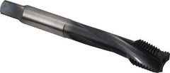 Kennametal - 7/16-20 UNF 3 Flute Bottoming Spiral Flute Tap - Vanadium High Speed Steel, Oxide Finish, 3.16" OAL, Right Hand Flute, Right Hand Thread, H3 - USA Tool & Supply