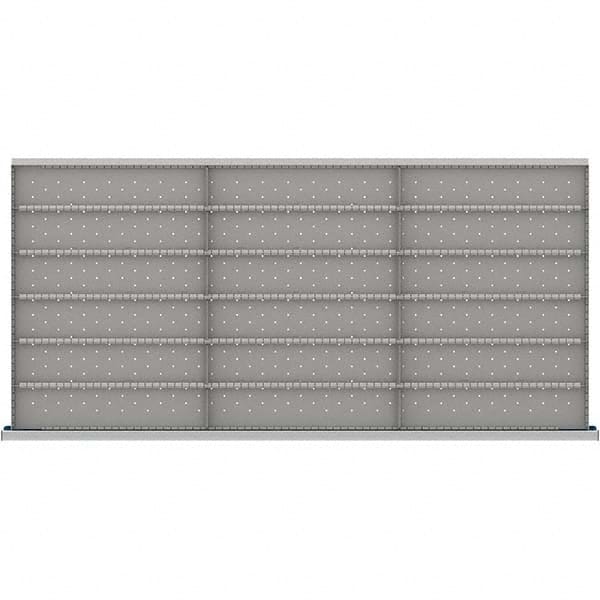 LISTA - 18-Compartment Drawer Divider Layout for 3.15" High Drawers - USA Tool & Supply