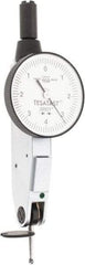TESA Brown & Sharpe - 0.008 Inch Range, 0.0001 Inch Dial Graduation, Horizontal Dial Test Indicator - 1 Inch White Dial, 0-4-0 Dial Reading, Accurate to 0.0001 Inch - USA Tool & Supply