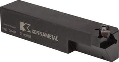 Kennametal - Internal/External Thread, Left Hand Cut, 1-1/4" Shank Width x 1-1/4" Shank Height Indexable Threading Toolholder - 6" OAL, N.4R Insert Compatibility, NE Toolholder, Series Top Notch - USA Tool & Supply