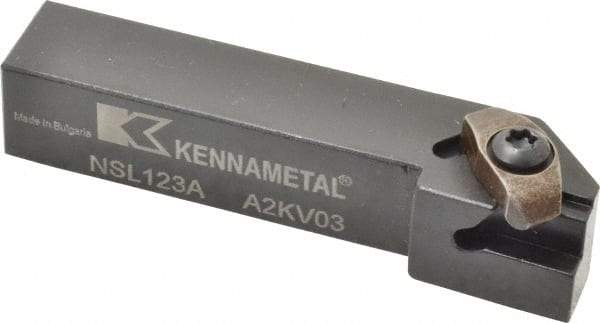 Kennametal - Internal/External Thread, Left Hand Cut, 3/4" Shank Width x 3/4" Shank Height Indexable Threading Toolholder - 4" OAL, N.3L Insert Compatibility, NS Toolholder, Series Top Notch - USA Tool & Supply