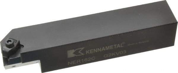 Kennametal - Internal/External Thread, Right Hand Cut, 1" Shank Width x 1" Shank Height Indexable Threading Toolholder - 5" OAL, N.2L Insert Compatibility, NE Toolholder, Series Top Notch - USA Tool & Supply