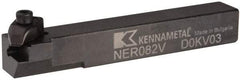 Kennametal - Internal/External Thread, Right Hand Cut, 1/2" Shank Width x 1/2" Shank Height Indexable Threading Toolholder - 3-1/2" OAL, N.2L Insert Compatibility, NE Toolholder, Series Top Notch - USA Tool & Supply