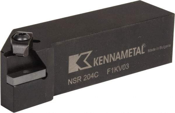 Kennametal - Internal/External Thread, Right Hand Cut, 1-1/4" Shank Width x 1-1/4" Shank Height Indexable Threading Toolholder - 5" OAL, N.4R Insert Compatibility, NS Toolholder, Series Top Notch - USA Tool & Supply