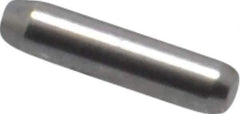 Made in USA - 1/16" Diam x 1/4" Pin Length 416 Stainless Steel Precision Dowel Pin - Passivated Finish, C 36-42 Hardness, 2 Beveled End - USA Tool & Supply