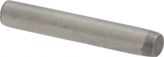 Made in USA - 1/16" Diam x 3/8" Pin Length 416 Stainless Steel Precision Dowel Pin - Passivated Finish, C 36-42 Hardness, 2 Beveled End - USA Tool & Supply