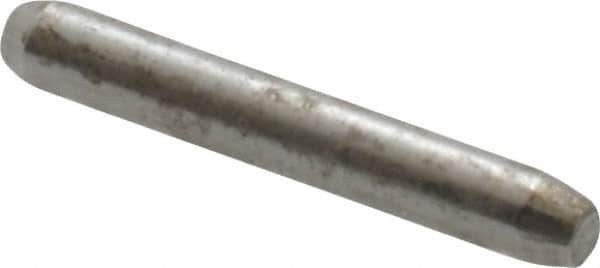 Made in USA - 1/16" Diam x 7/16" Pin Length 416 Stainless Steel Precision Dowel Pin - Passivated Finish, C 36-42 Hardness, 2 Beveled End - USA Tool & Supply