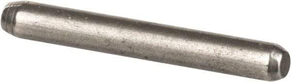 Made in USA - 1/16" Diam x 1/2" Pin Length 416 Stainless Steel Precision Dowel Pin - Passivated Finish, C 36-42 Hardness, 2 Beveled End - USA Tool & Supply