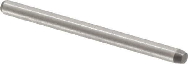 Made in USA - 1/16" Diam x 7/8" Pin Length 416 Stainless Steel Precision Dowel Pin - Passivated Finish, C 36-42 Hardness, 2 Beveled End - USA Tool & Supply