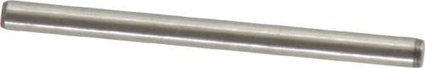 Made in USA - 3/32" Diam x 1-1/4" Pin Length 416 Stainless Steel Precision Dowel Pin - Passivated Finish, C 36-42 Hardness, 2 Beveled End - USA Tool & Supply