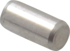 Made in USA - 3/32" Diam x 3/16" Pin Length 416 Stainless Steel Precision Dowel Pin - Passivated Finish, C 36-42 Hardness, 2 Beveled End - USA Tool & Supply