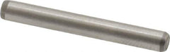 Made in USA - 1/8" Diam x 1" Pin Length 416 Stainless Steel Precision Dowel Pin - Passivated Finish, C 36-42 Hardness, 2 Beveled End - USA Tool & Supply