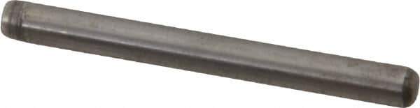 Made in USA - 1/8" Diam x 1-1/4" Pin Length 416 Stainless Steel Precision Dowel Pin - Passivated Finish, C 36-42 Hardness, 2 Beveled End - USA Tool & Supply